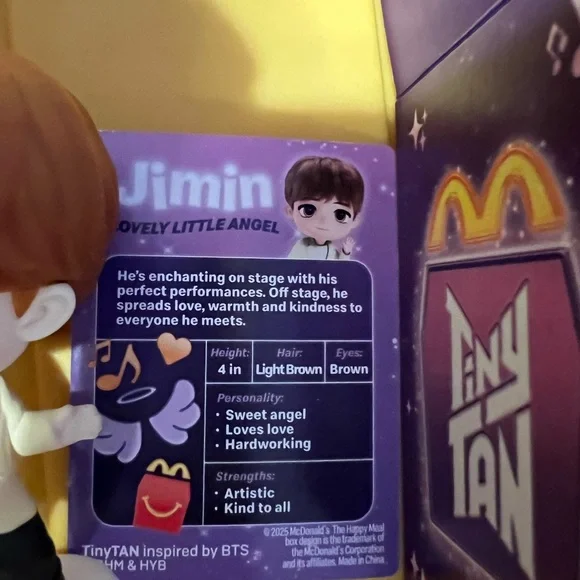 BTS TinyTam toy from McDonald’s. Character is Jimin. - Picture 8 of 11